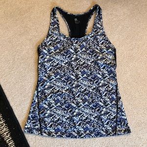 Black, Blue & White Gap Fit Workout Tank